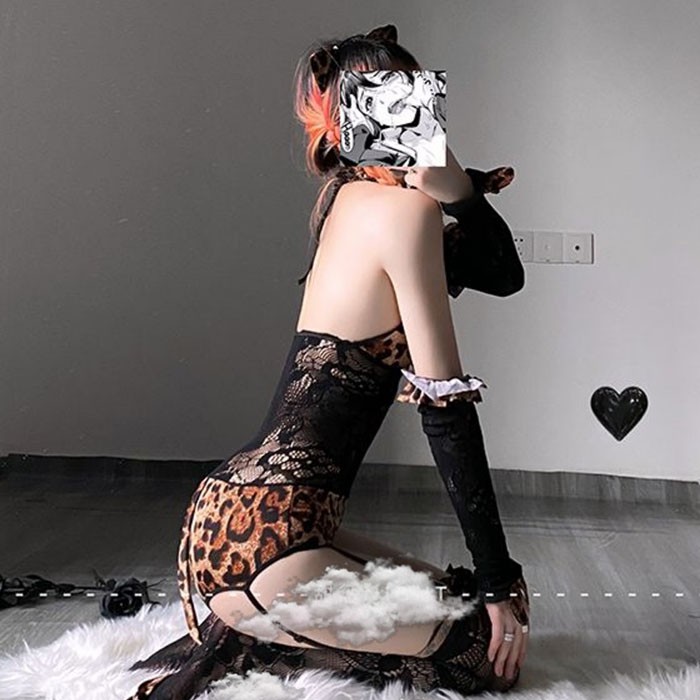 Đồ ngủ Cosplay 💝 Free ship 💝 Jum ngủ da báo đầy đủ phụ kiện | BigBuy360 - bigbuy360.vn