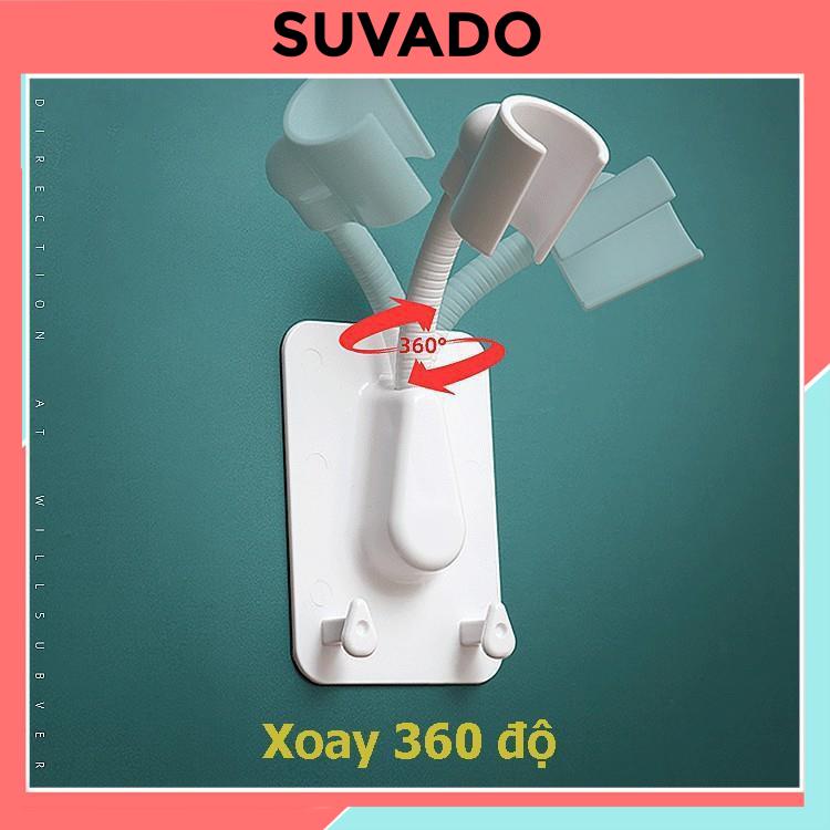 Giá đỡ vòi sen dán tường xoay 360 Độ Chịu lực giá vòi sen phòng tắm siêu chắc  không cần Khoan đục lỗ RY130 SUVADO