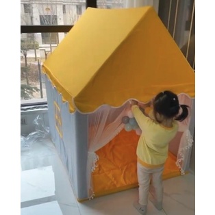 Lều Công Chúa S5 Khung bền chắc, vải rèm đẹp bé thích mê ly - KÈM PHỤ KIỆN ( thảm+ đèn tròn )