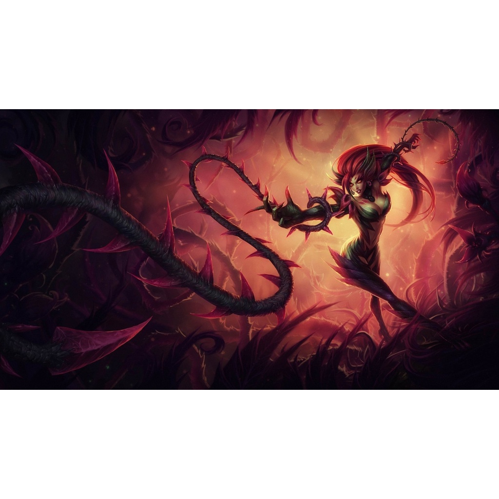 Poster A3, A4, A5 dán tường League of Legends, decal trang trí có keo ZYRA - Mẫu 1, nhận in theo yêu cầu