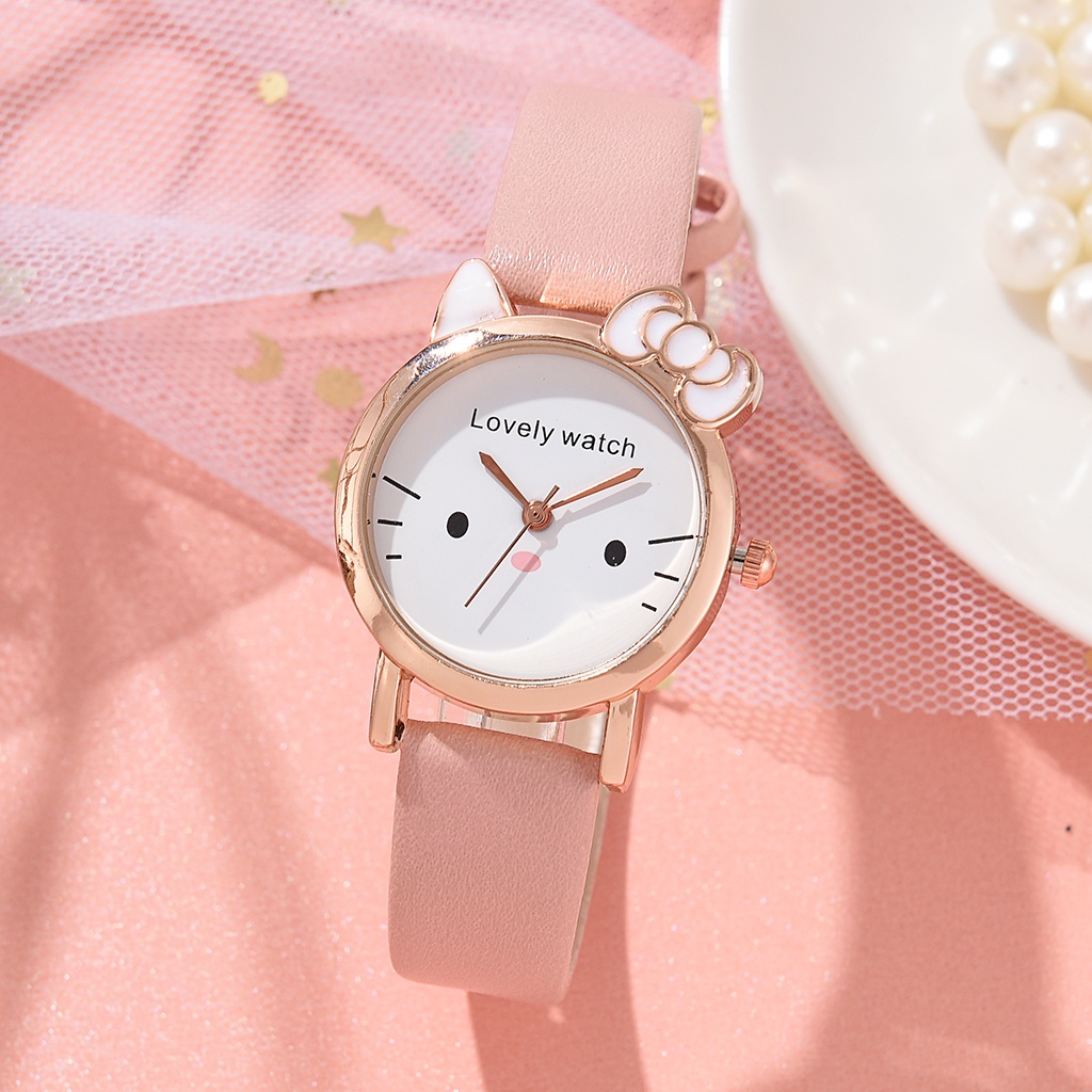 Đồng Hồ Hoạt Hình Dễ Thương Phong Cách Hàn Quốc Cho Học Sinh Tiểu Học