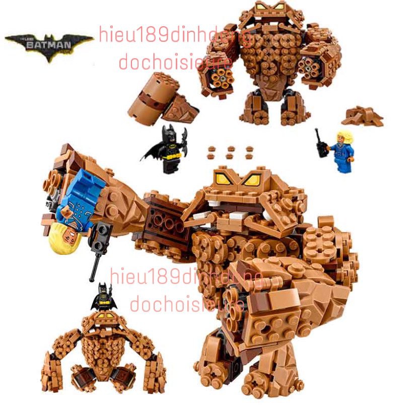 Lắp ráp xếp hình 70904 10632 : người dơi batman tấn công quái vật đất đá 460 mảnh