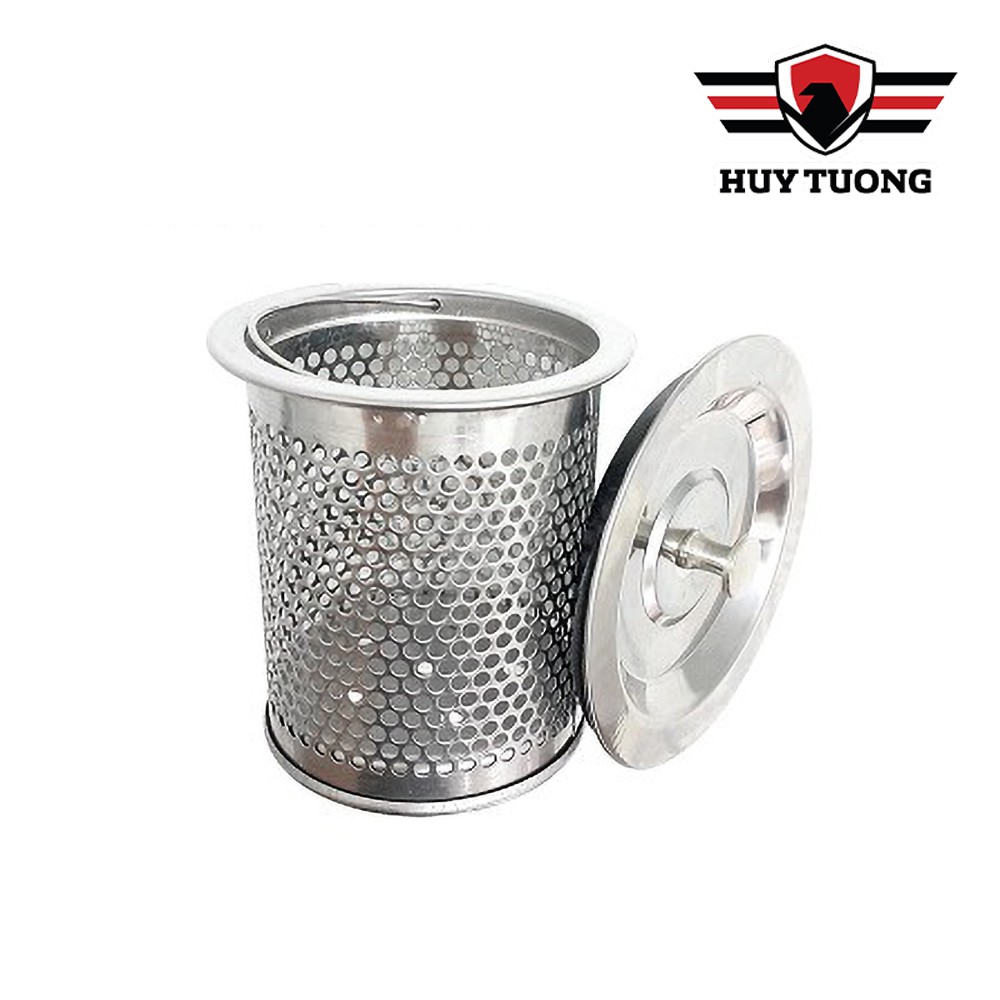 Bộ rổ và nắp rổ lọc rác bồn rửa chén inox không gỉ cao cấp tiện lợi-Huy Tưởng | WebRaoVat - webraovat.net.vn