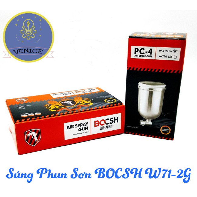 Súng Phun Sơn BOCSH W71-2G - Hàng chính hãng - Bảo hành 12 tháng