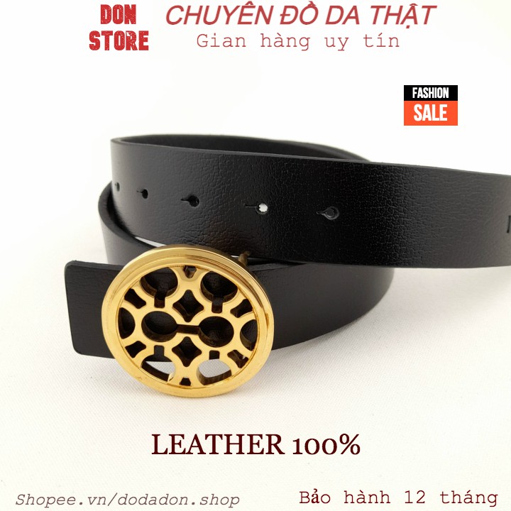 [Da Thật] Thắt Lưng Nam Thời Trang Mặt Tròn Kiểu Mới Sang Trọng - Độc Đáo Đầu Khóa INOX Cao Cấp Không Gỉ (BH 12 THÁNG)