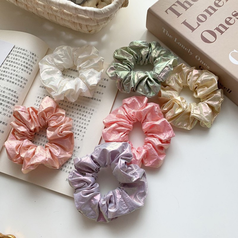 Dây Buộc Tóc Co Giãn Bồng Bềnh Nhiều Màu Thời Trang Cho Nữ Hair Scrunchies