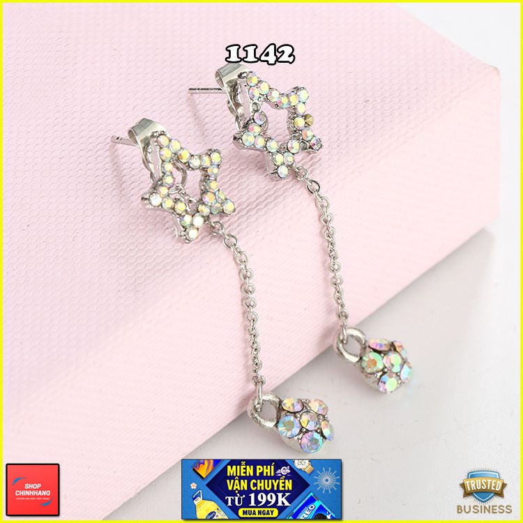 BÔNG TAI THỜI TRANG ĐÍNH ĐÁ KIỂU HÀN QUỐC SANG CHẢNH SH1142