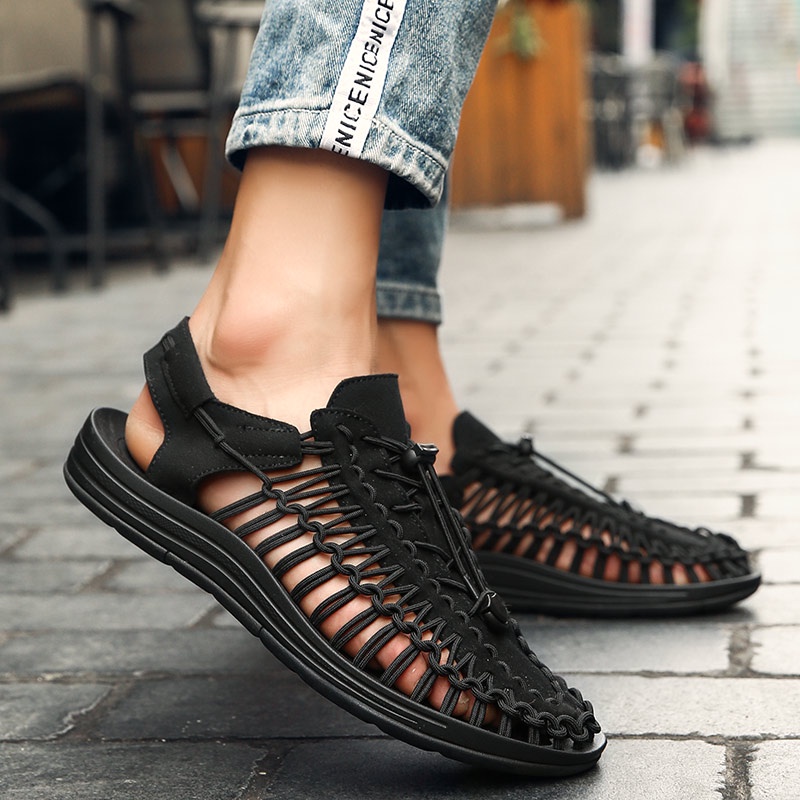Giày sandal chống trượt thoáng khí cỡ 35-48 phong cách đi biển cho nam và nữ