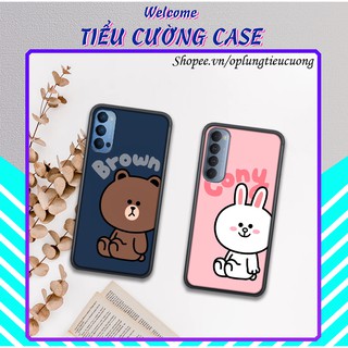 Ốp dẻo Oppo F1/F1Plus/F1S/F3/F3Plus/F3Lite/F5/F7/F7 Youth/F9/F11/F11Pro in hình Gấu Brown & Cony