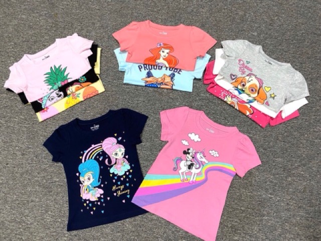 Áo thun xuất khẩu cho bé gái 1-5t