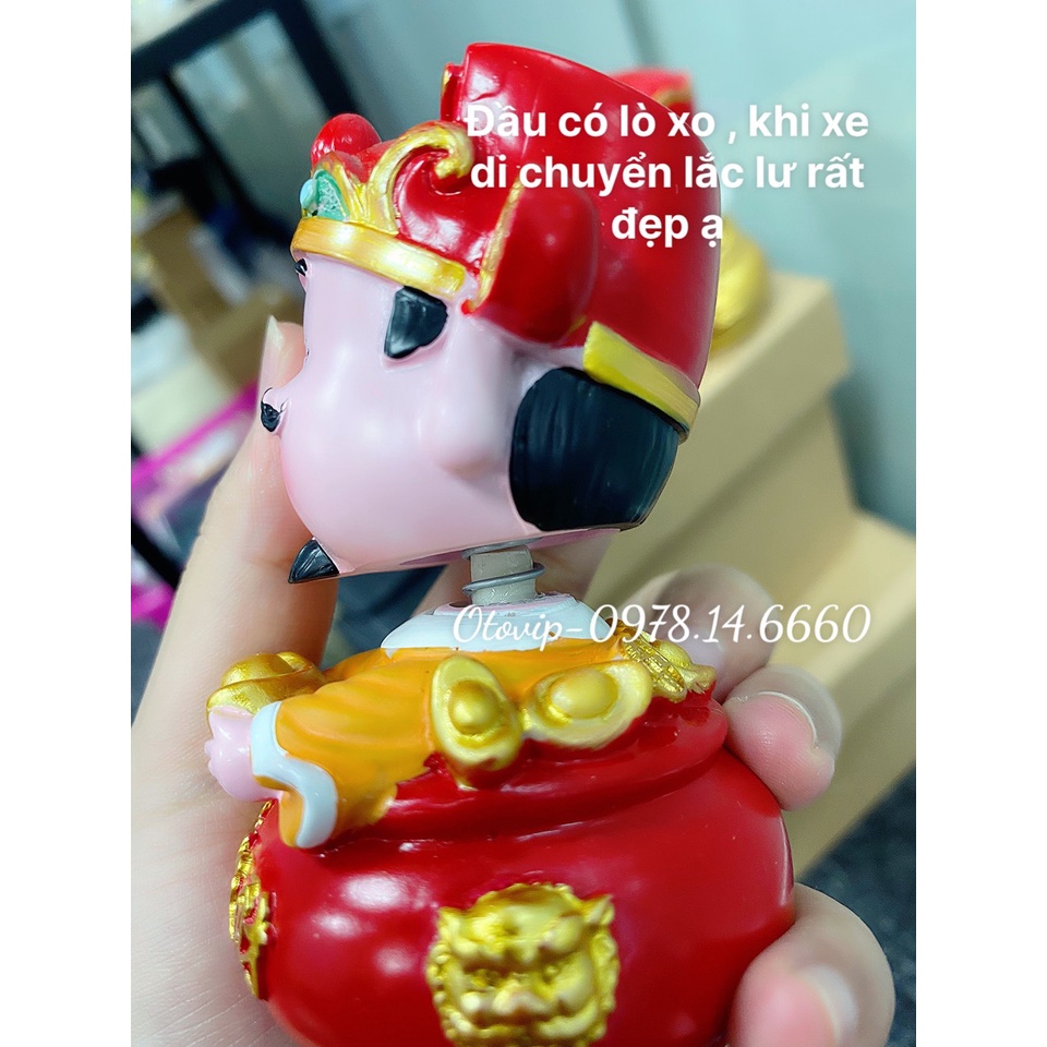 Set ông thần tài 4 món như hình trang trí taplo xe hơi đem lại may mắn, tài lộc