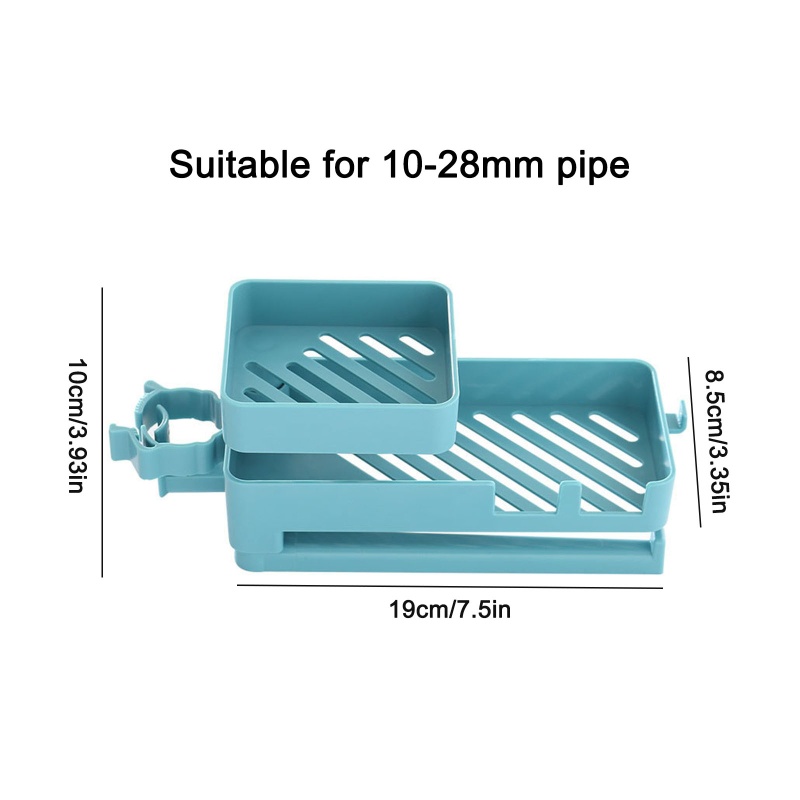 Giá Đỡ Bọt Biển Rửa Chén Màu Xanh Dương / Xám Nhạt Tiện Dụng Cho