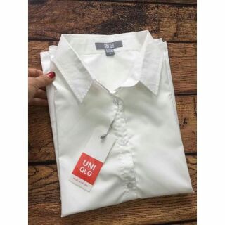 Áo sơ mi trắng nữ chất thô lụa