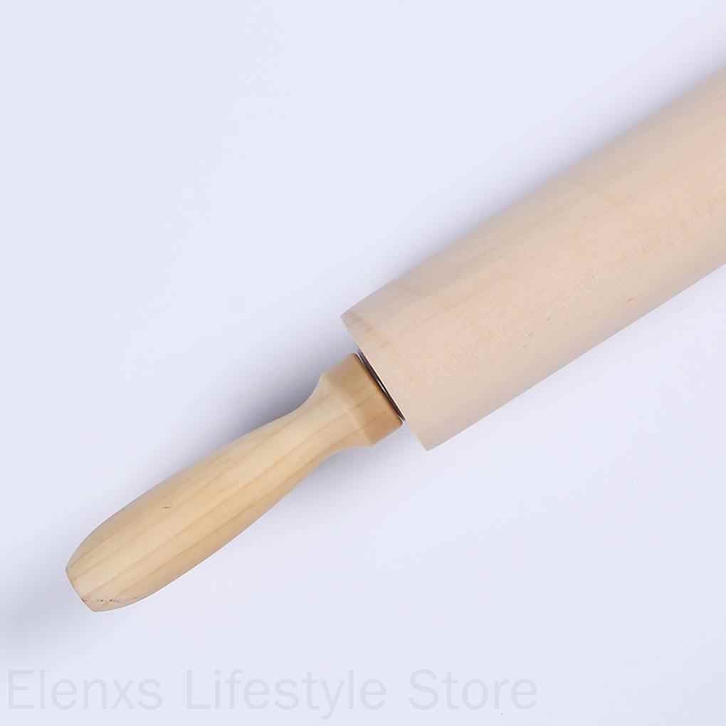 NONE Cây Lăn Bột Làm Bánh Bằng Gỗ