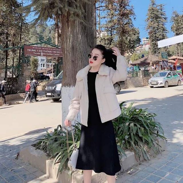 ÁO KHOÁC DẠ CỔ LÔNG CỪU