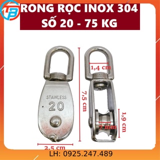 Ròng rọc inox 304 số 20 cáp thép sài gòn