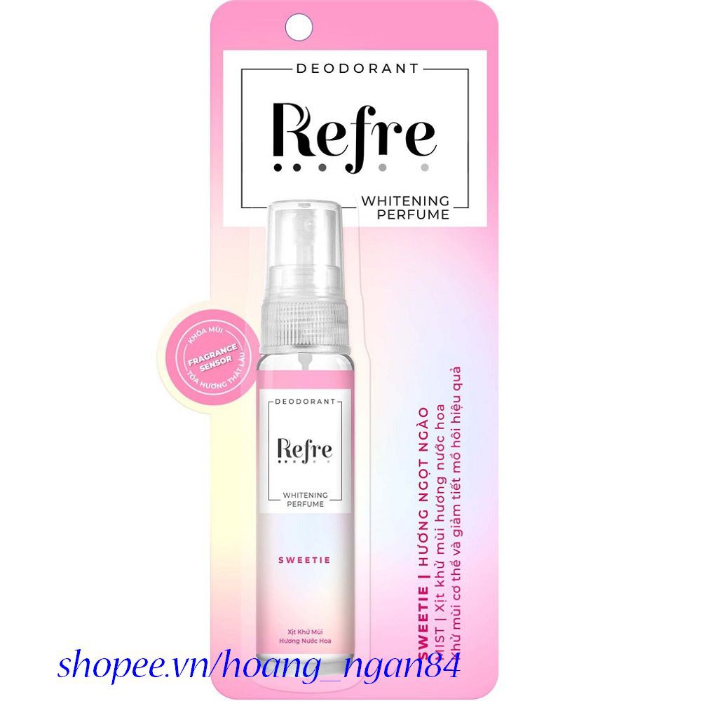 Xịt Khử Mùi Refre 30Ml Dưỡng Sáng Da Với Nhiều Hương Thơm Giúp Bạn Dễ Lựa Chọn Hơn, hoang_ngan84 Niềm Tin Tạo Nên Từ Chấ