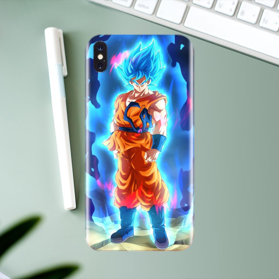 Miếng Dán Skin Điện Thoại ❤️ In Hình Goku Blue Cho Iphone 6/ 7/ 8/ X/ XS/ 11/ 11 Pro Max Và Các Dòng Máy Android