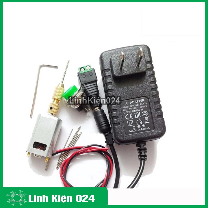Combo máy khoan mini 180 5V Siêu Khỏe V2 Cực Chuẩn