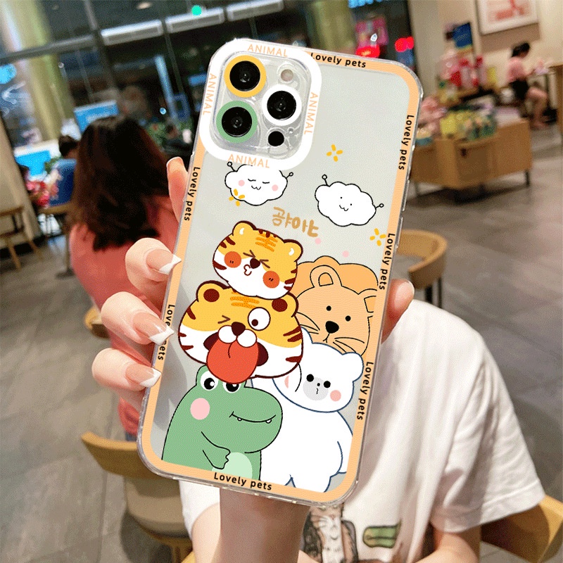 Ốp IP Lỗ Viền Camera In Hình Động Vật Cho Iphone 13Promax Đến 7Plus- ZuMi Store