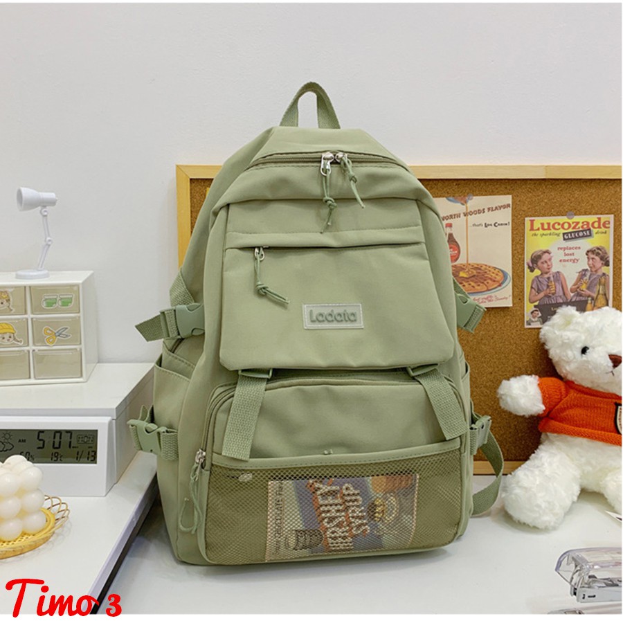 Balo nữ nam đẹp balo đi học phong cách ulzzang nhiều ngăn đưng laptop đi du lịch Chen&amp;Hao ULZ009
