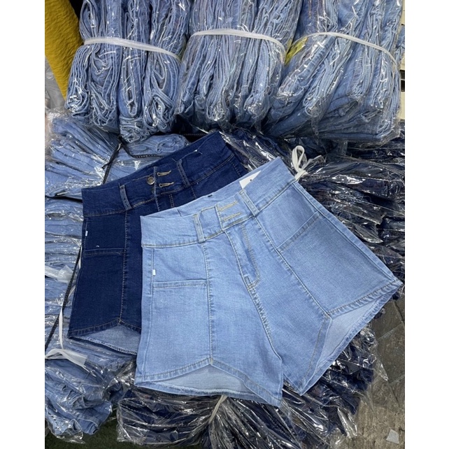 Quần đùi nữ chất jeans lưng cao kiểu mới