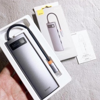 Hub Type C Baseus 8 in 1 cho Laptop Macbook Máy Tính ( Usb Type-C chia sang HDMI 4K / 8k USB3.0/ LAN / PD 100W/TF/SD)