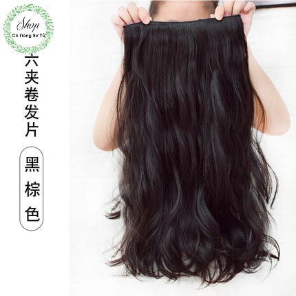 Tóc giả nữ dài xoăn sóng đuôi – tóc giả kẹp dải tự nhiên, nhẹ mềm - Cô nàng sư tử