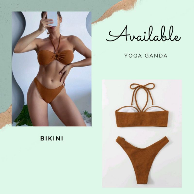 [YOGAGANDA] Bikini 2 mảnh brown color quyến rũ