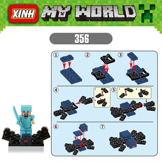 ALEX Bộ Lắp Ráp Trò Chơi Minecrafted X0127