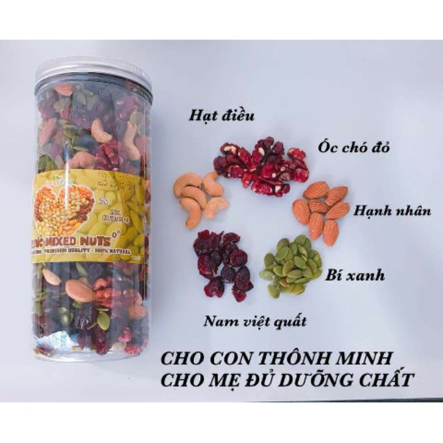 Hạt dinh dưỡng Mix nuts 500gr - HSD T1/2020