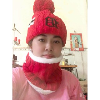 Combo mũ Len khăn ống