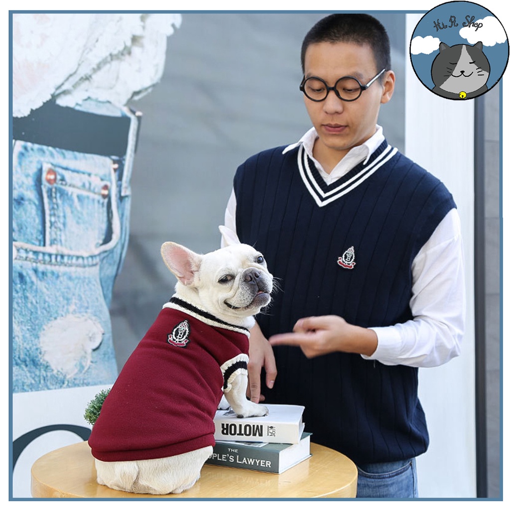 (9 Size) Áo Len Chó Mèo Áo Dệt Kim Không Tay Thời Trang Dành Cho Thú Cưng