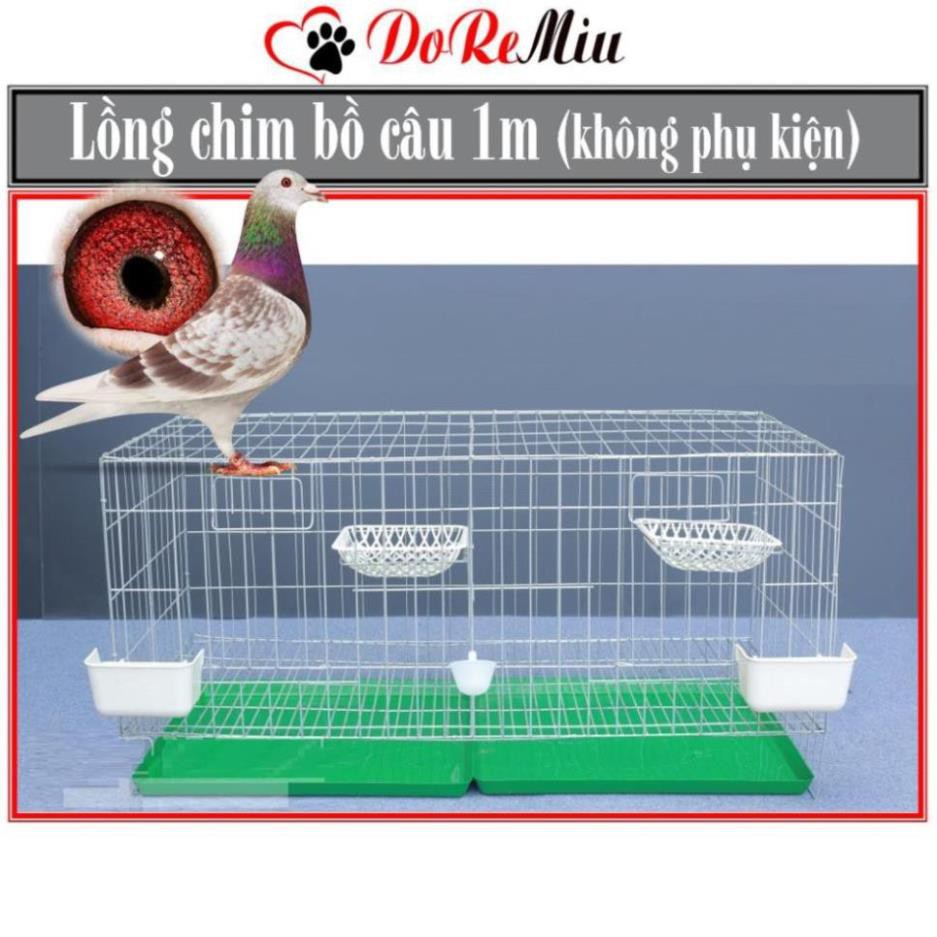 Doremiu- Lồng chim bồ câu loại 1 mét bằng kẽm loại tốt chuồng nuôi bồ câu công nghiệp