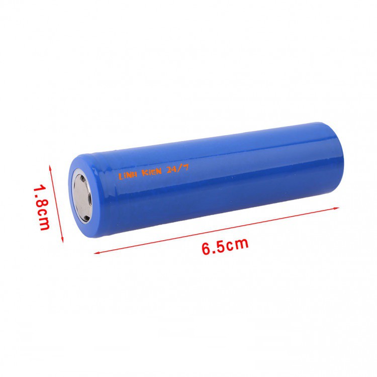 Pin Sạc Lithium 18650 3.7V 1200mAh dùng cho quạt sạc, đèn tích điện