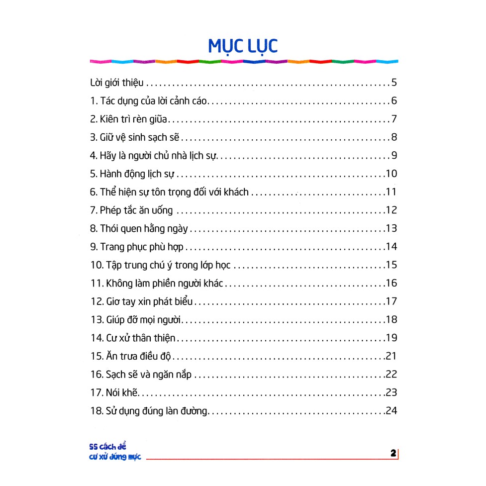 Sách: 55 Cách Để Cư Xử Đúng Mực - 55 Way To Behave Well
