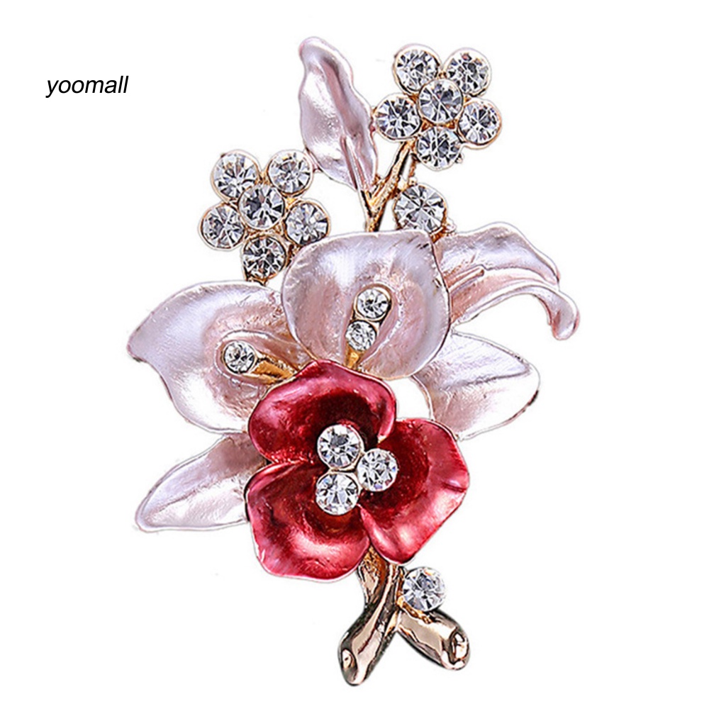 Trâm Cài Áo Hình Hoa Bằng Hợp Kim Sang Trọng Cho Đám Cưới