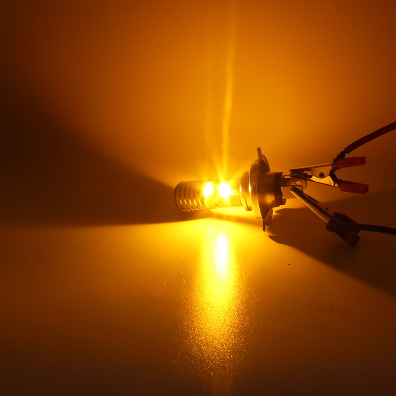 Đèn Pha Led H4 Màu Trắng / Vàng Siêu Sáng Cho Xe Mô Tô | BigBuy360 - bigbuy360.vn