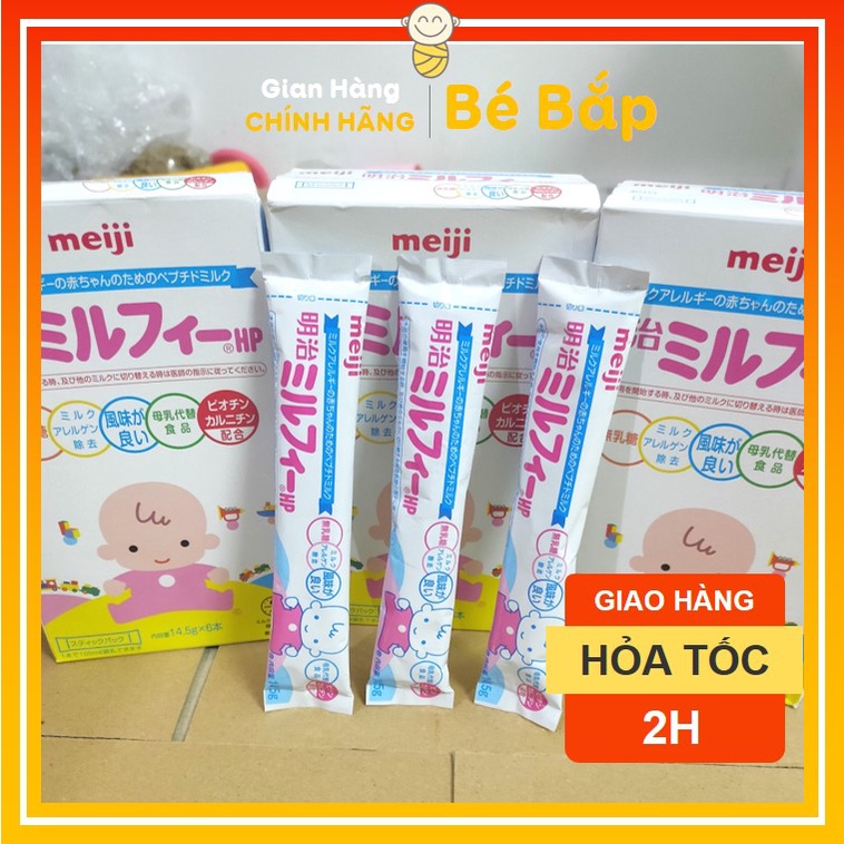 Sữa Meiji HP⚡TÁCH LẺ 1 THANH⚡ Sữa Thuỷ Phân Hoàn Toàn Dành Cho Bé Dị Ứng Đạm Sữa Bò -Dạng Thanh 14.5g