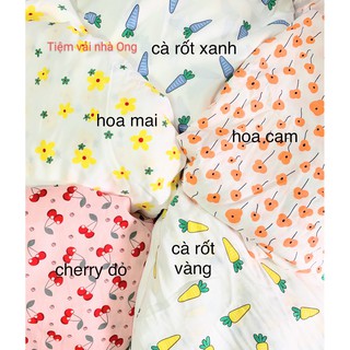 Vải đũi mềm mát không nhăn may váy áo em bé, đồ mặc nhà