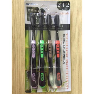 Combo 10 sét 4 bàn chải than hoạt tính 2 + 2 cực rẻ