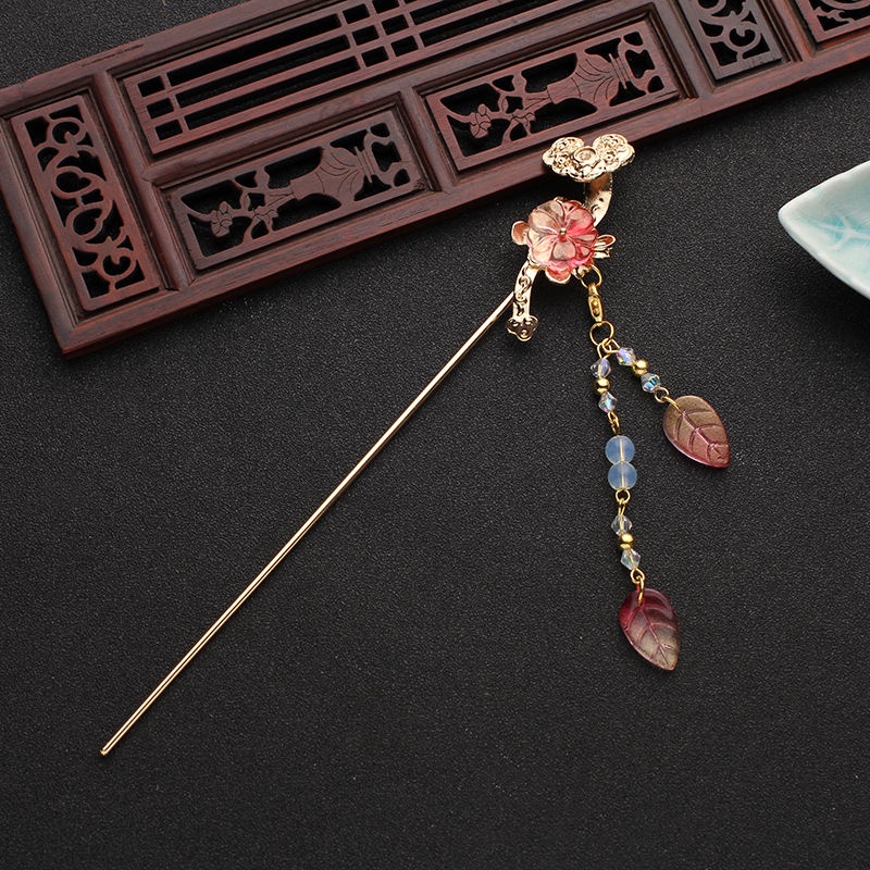 [Aishang Xinh Đẹp] Trâm Cài Tóc Ruyi Nhỏ Nhắn Tươi Tắn Cổ Điển Phối Tua Rua Phong Cách Hanfu Cổ Điển Dễ Phối Đồ Hóa Trang Cho Nữ