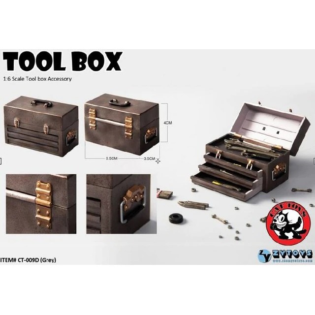 1/6 Scale Tool Box Accessory CT-009 A/B/C/D Figure Model With Box Model for 12 inches Action Figures 4 colors-UYT-168