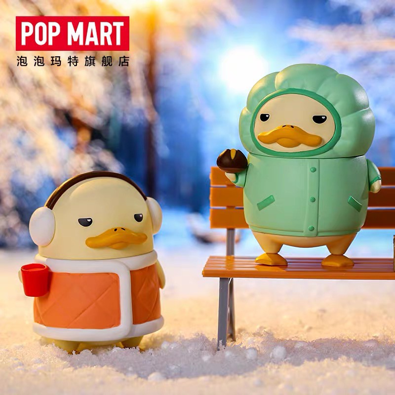 Mô Hình Búp Bê Popmart Dễ Thương Dòng Đất Mù DUCKOO Trong Mùa Đông