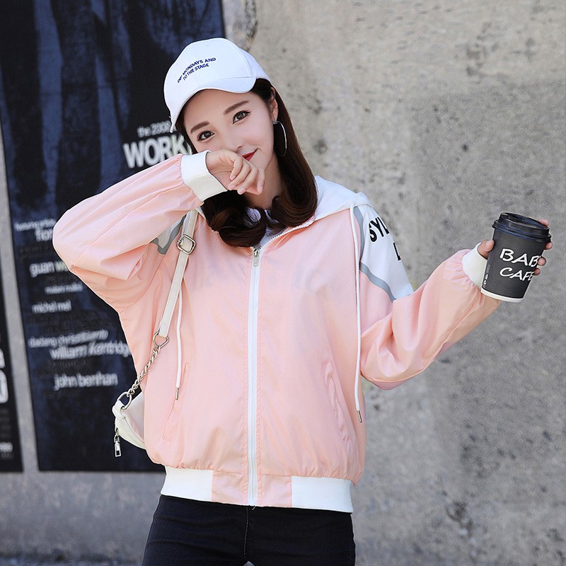 Áo khoác Nữ dù 2 lớp LoLi phối màu Nón và Cánh tay ấn tượng - Hot trend 2021 | BigBuy360 - bigbuy360.vn