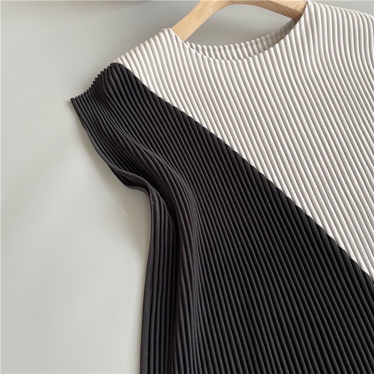 Áo Thun Không Tay Xếp Ly Nhẹ Nhàng Phong Cách Mới Mùa Hè 2022