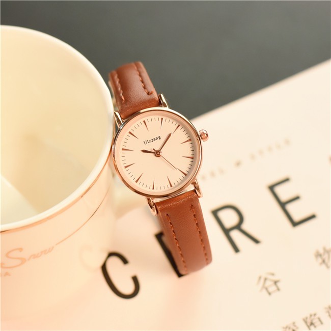 Đồng hồ thời trang nữ Ulzzang U013 tuyệt đẹp, mặt tròn nhỏ xinh xắn, dây da mềm đeo êm tay | BigBuy360 - bigbuy360.vn