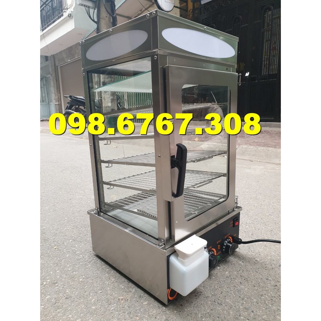 Tủ hấp bánh bao chuyên dụng, khay 5 tầng, hấp khoai, sắn, giò, chả tùy chỉnh nhiệt độ