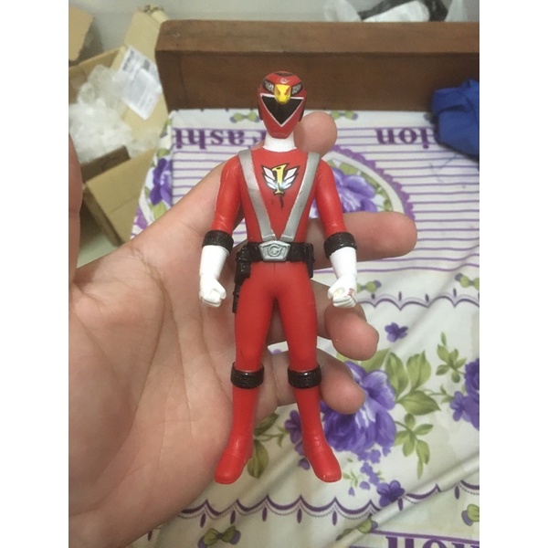 Đồ chơi Soft Vinyl Mô hình nhựa dẻo siêu nhân cơ động xe đua Go-onger