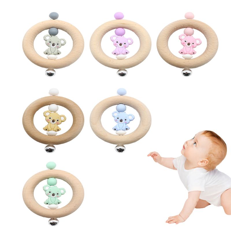 Lục Lạc Hình Gấu Koala Dễ Thương Cho Bé Sơ Sinh Mọc Răng